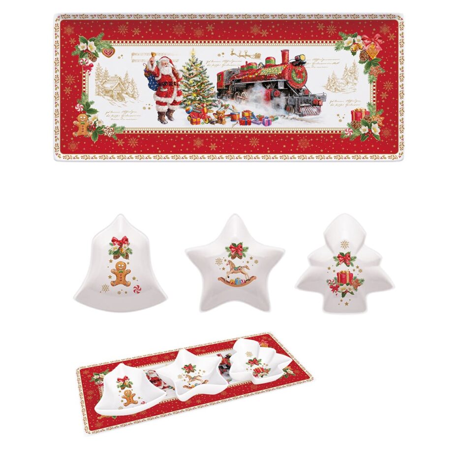 Plateau avec 3 bols CHRISTMAS MEMORIES