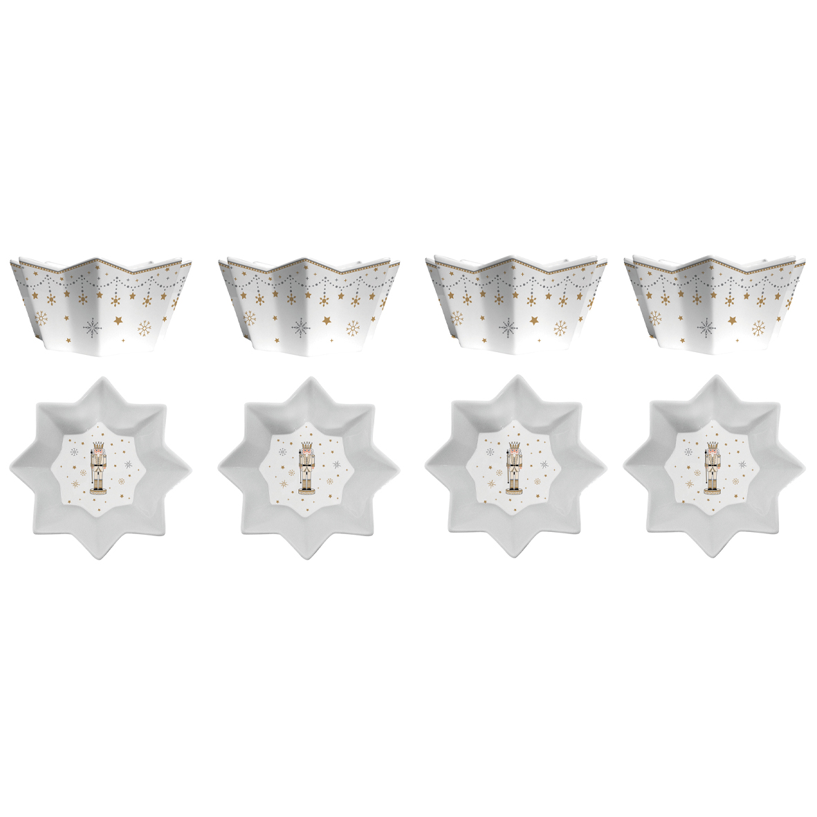 Set 4 bol en porcelaine Ø 11 cm ROYAL NUTCRACKER