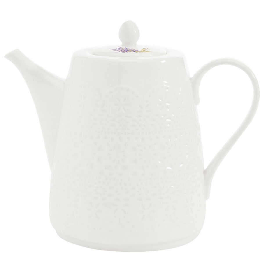 Théière en porcelaine 850 ml dans une boîte LAVANDE