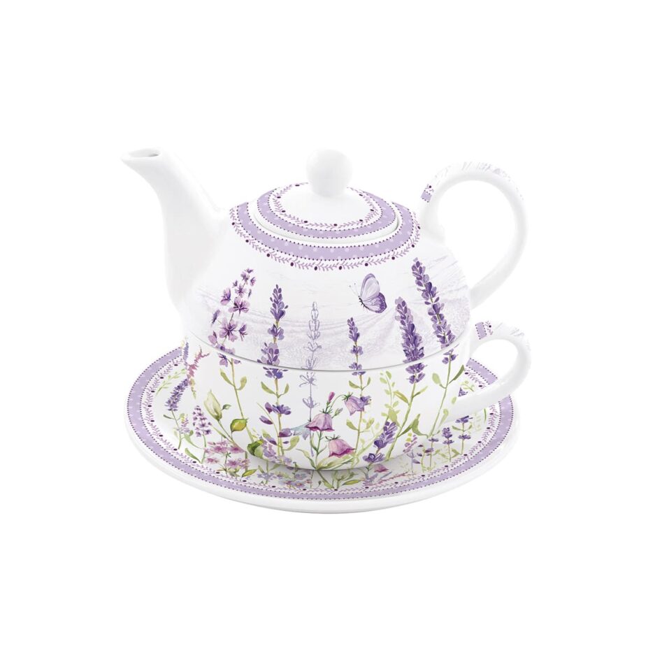 Coffret Egoiste En Porcelaine Fine 350 ml + 350 ml LAVENDER FIELD