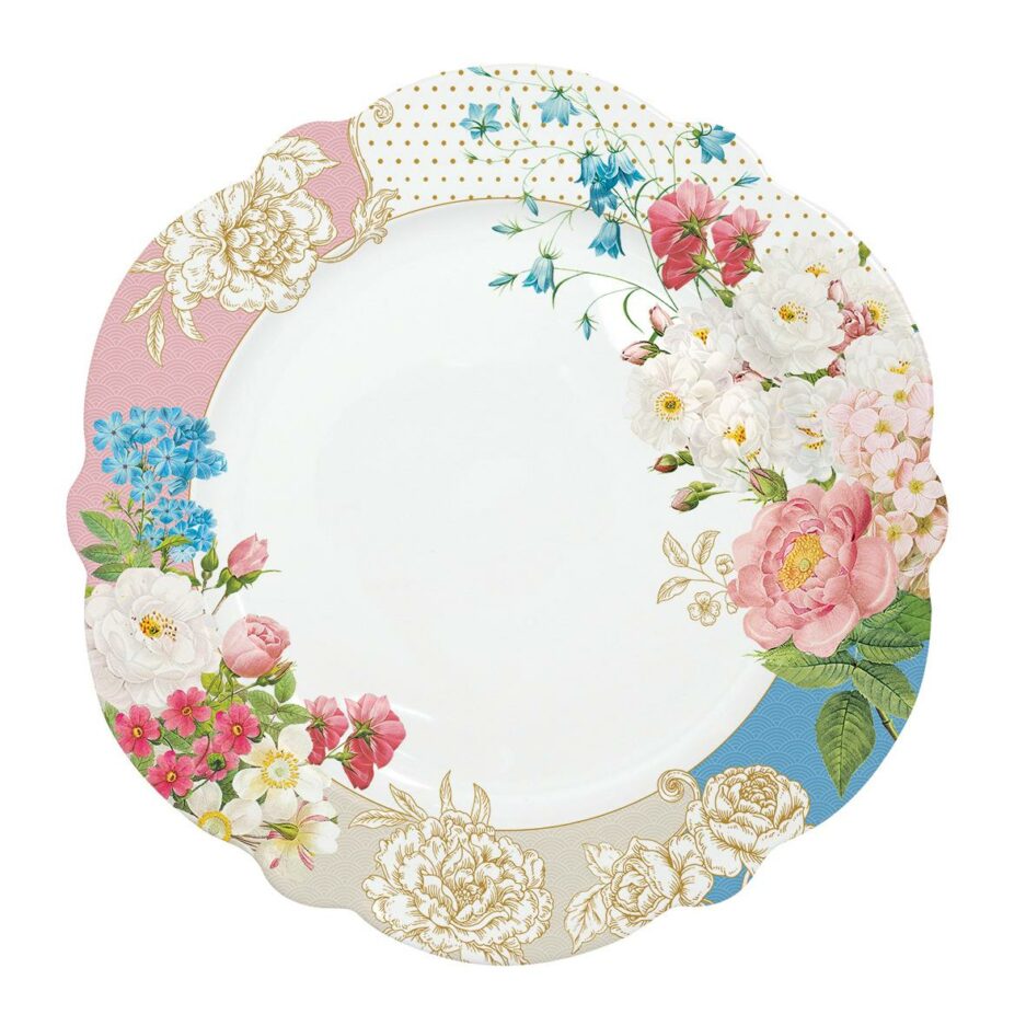 Set 6 Porcelain dinner plates Ø26 cm