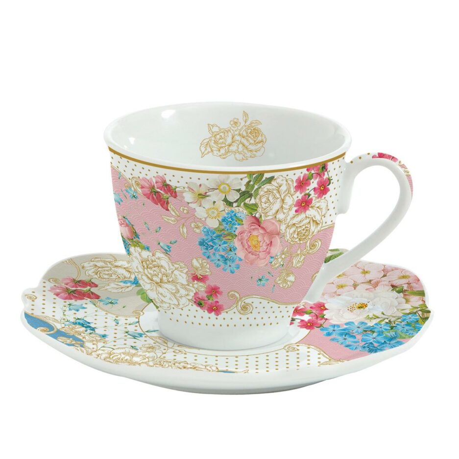Set 6 Porcelain cup and saucer 225 ml