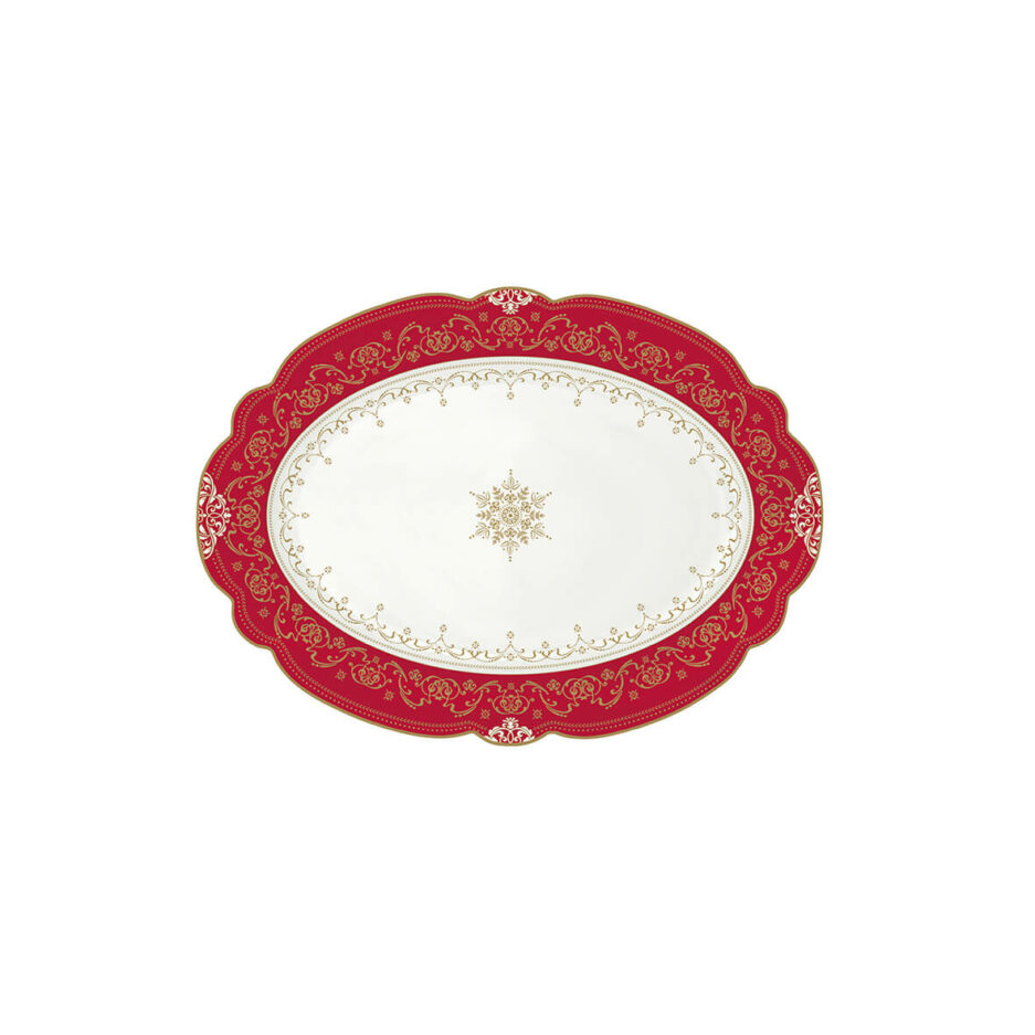 Porcelain serving platter 35x25,5 cm
