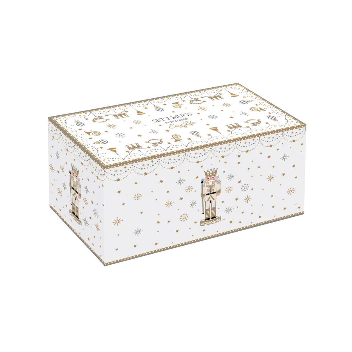 Set of 2 mugs in porcelain 275 ml ROYAL NUTCRACKER - Image 2