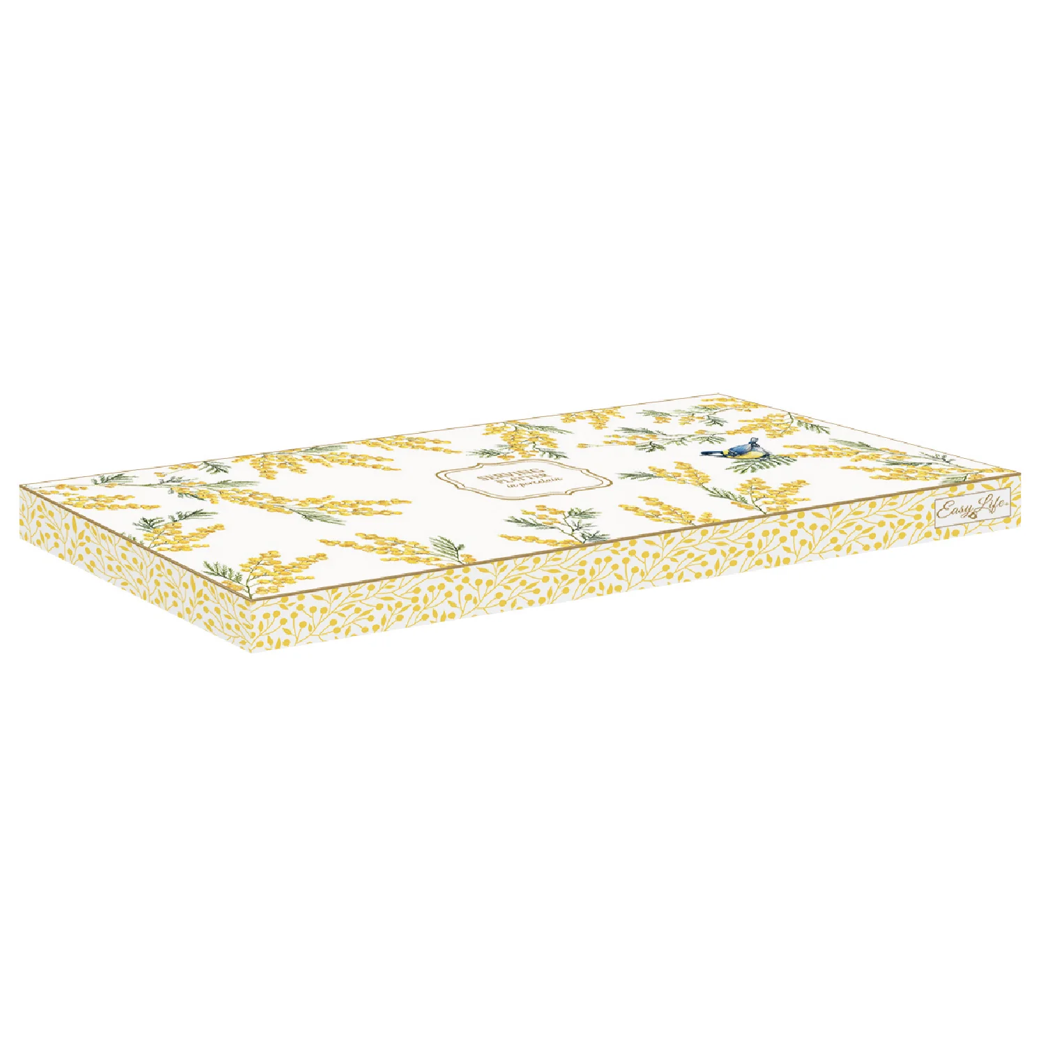 Alternative view of Serving platter in porcelain 35 x 15 cm MIMOSA
