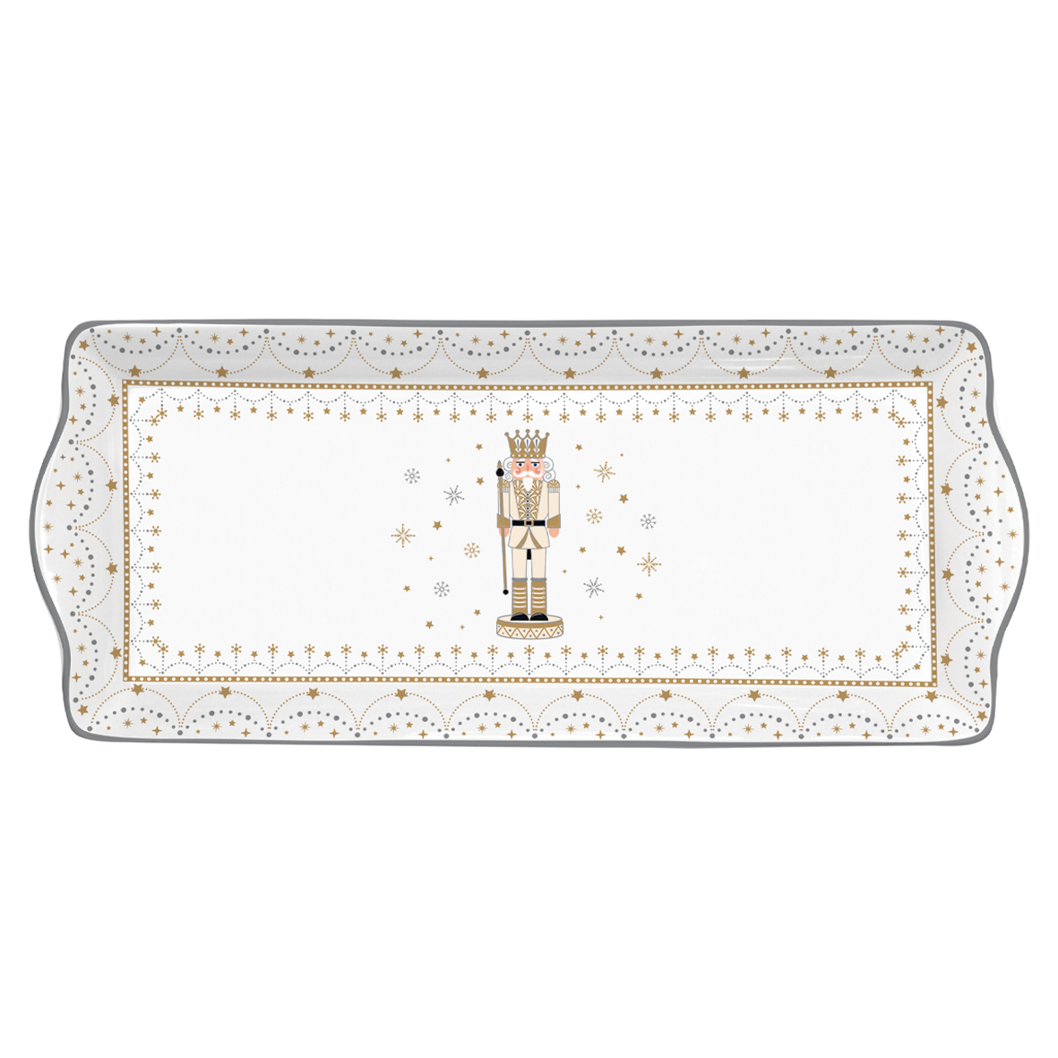 Service de plateau en porcelaine 35 x 15 cm ROYAL NUTCRACKER