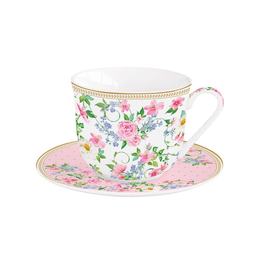 Breakfast cup and saucer 370 ml. GARDEN JOY