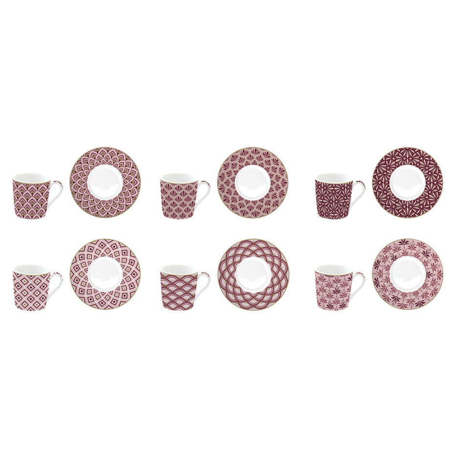 Set 6 tazzine espresso con piattini 100ml DAMASK