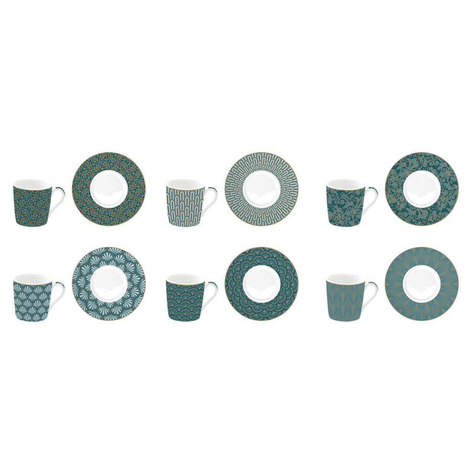 Set 6 tazzine espresso con piattini 100ml EDEN