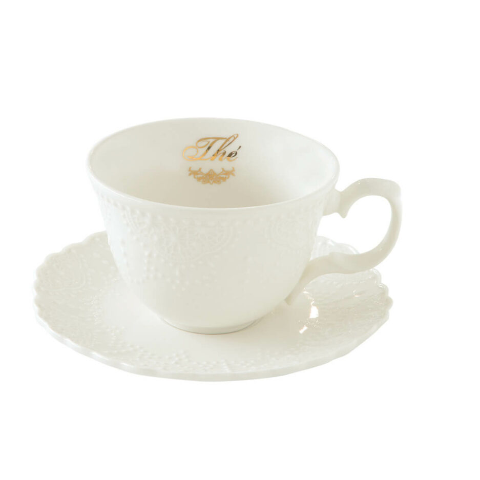 Porcelain cup & saucer 250 ml in color box Maison Thè