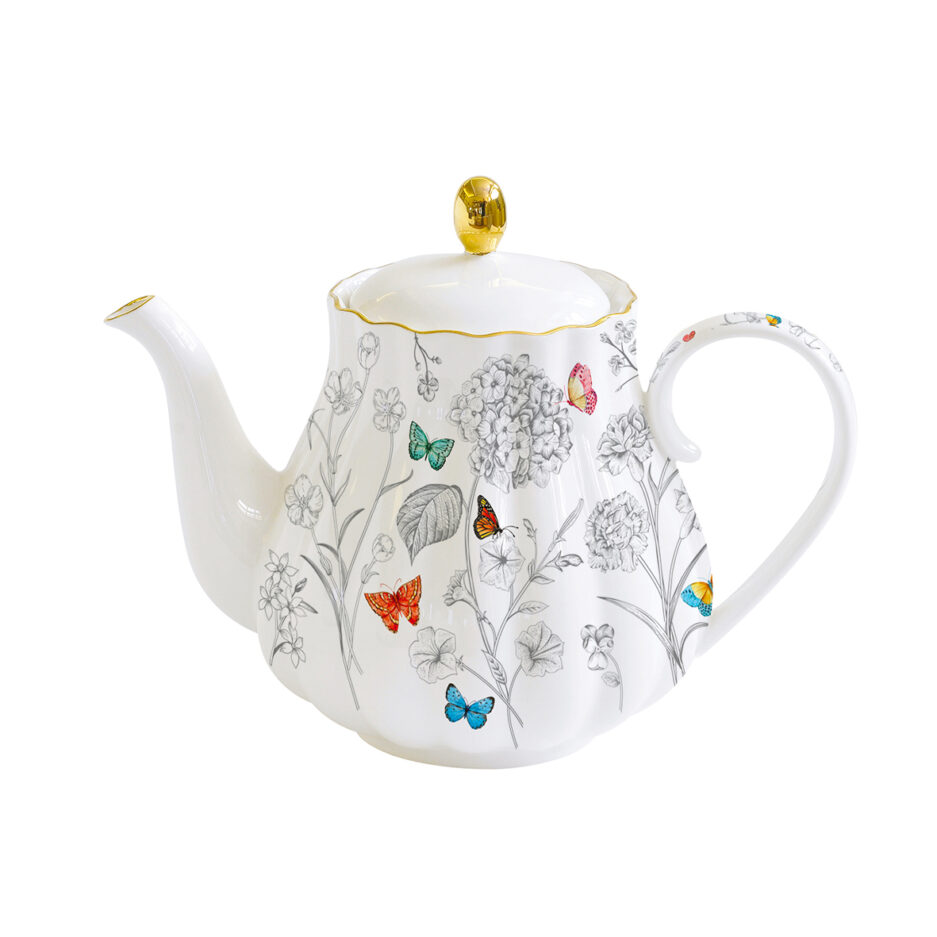 Teapot FLEURS ET PAPILLONS