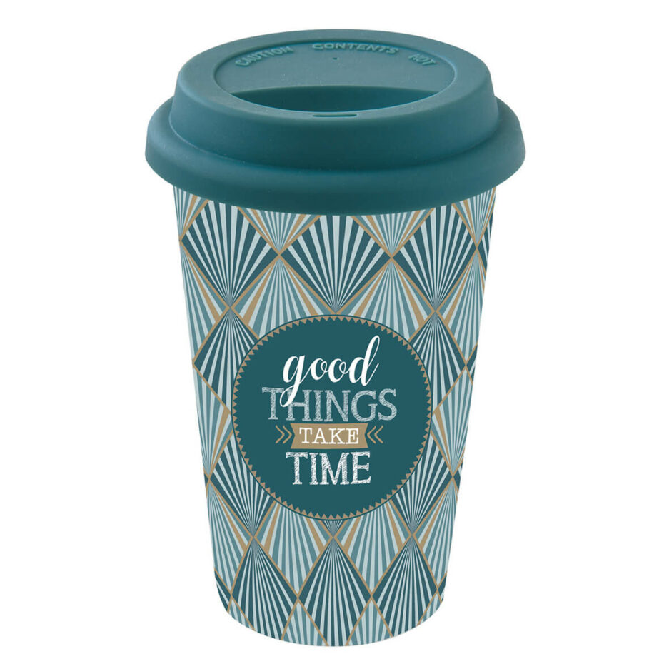 Travel mug 350 ml dans une boîteGOOD THINGS TAKE TIMES