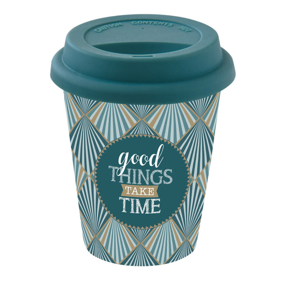 Travel mug 220 ml in scatola GOOD THINGS TAKE TIMES