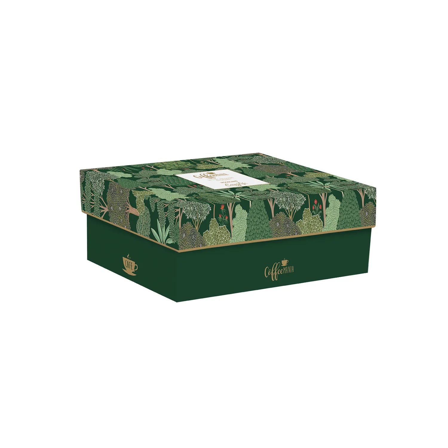 Set 2 tazze con piattino in porcellana 240 ml WOODLAND - immagine 3