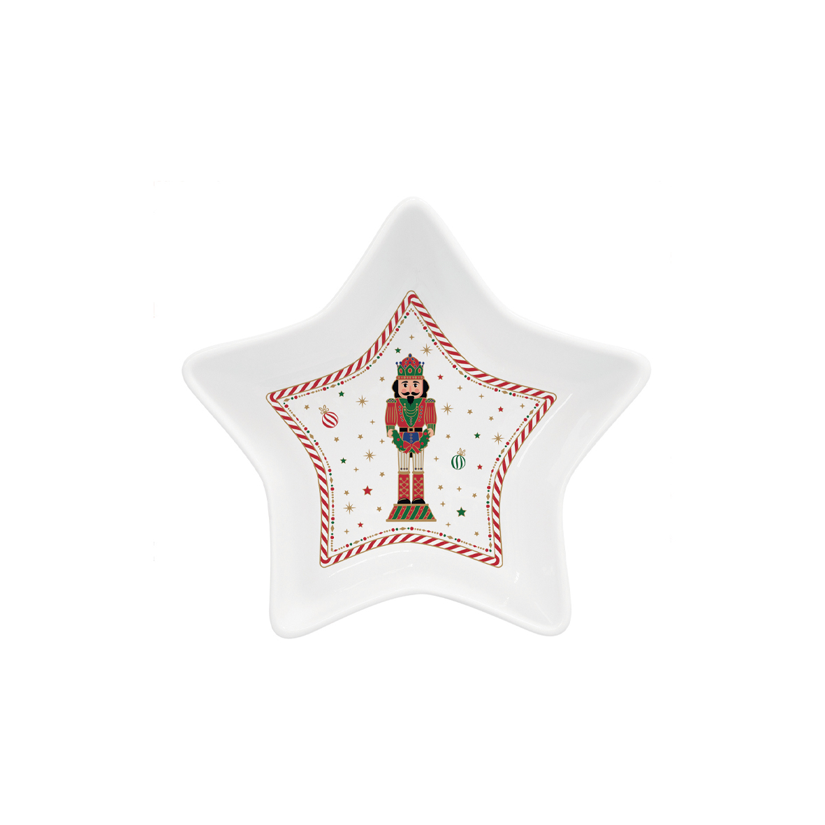 Alternative view of Bol à étoile en porcelaine Ø 15 cm x h 5 cm NUTCRACKER TWIST