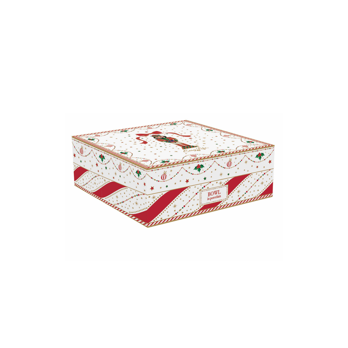 Star-shaped bowl in porcelain Ø 15 cm x h 5 cm NUTCRACKER TWIST - Image 3