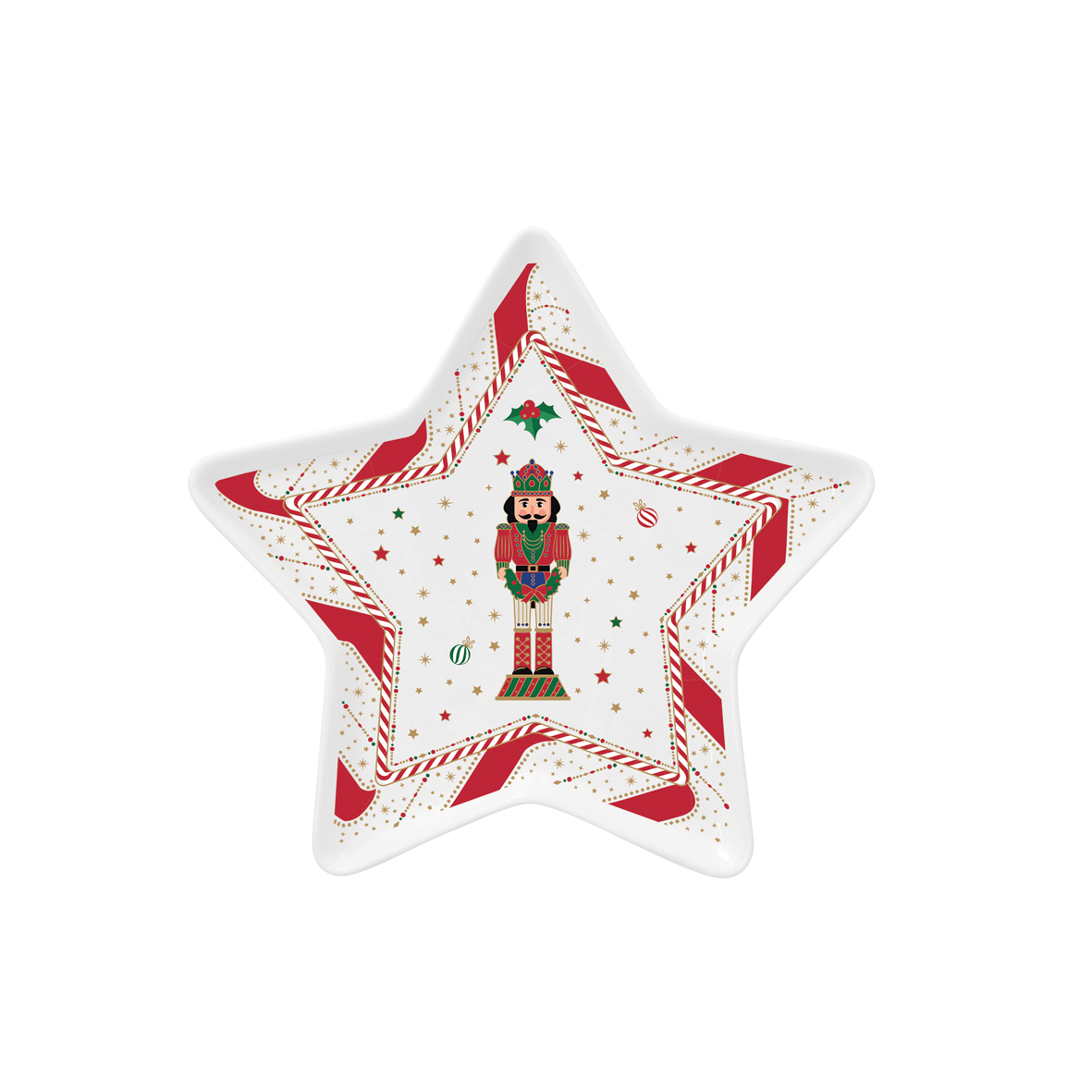 Piatto a stella Ø 19,5 cm NUTCRACKER TWIST