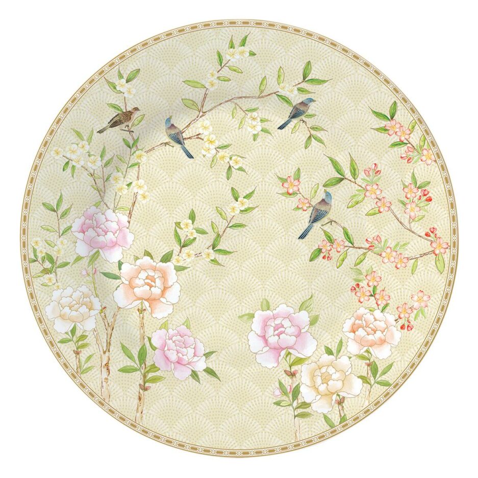 Plate Ø19 cm in bone china bulk