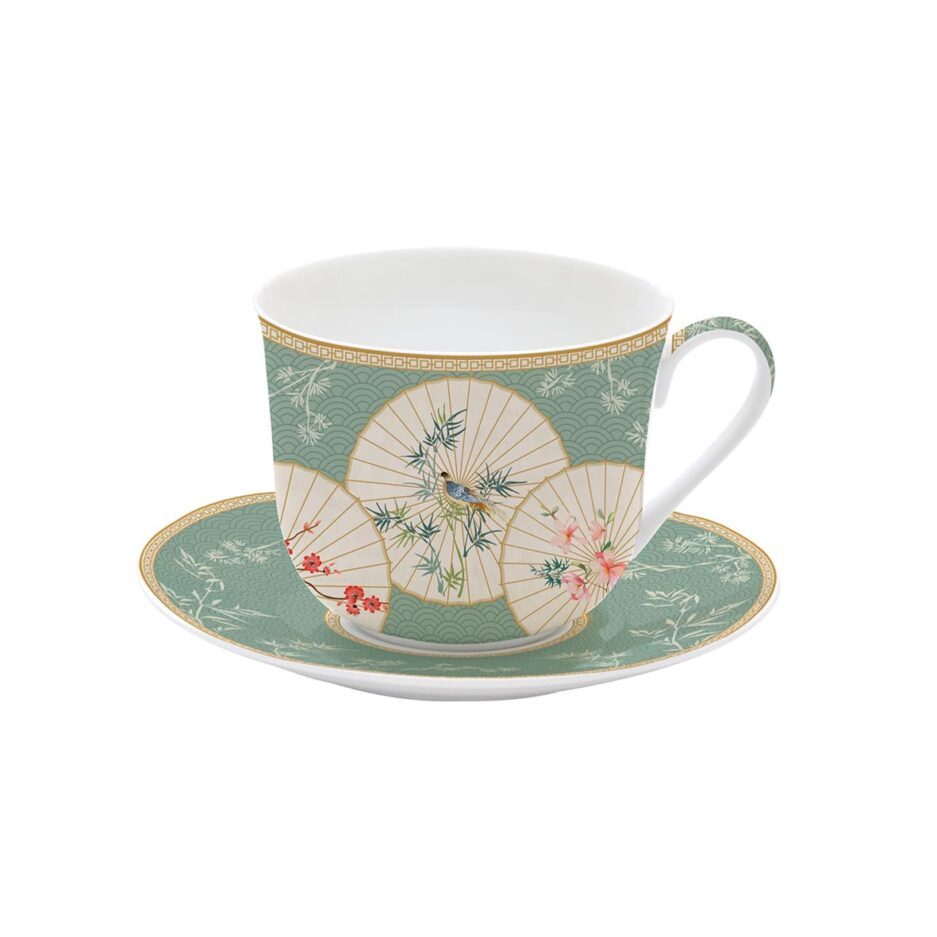 Tasse à petit-déjeuner avec soucoupe ORIENTAL DREAMS