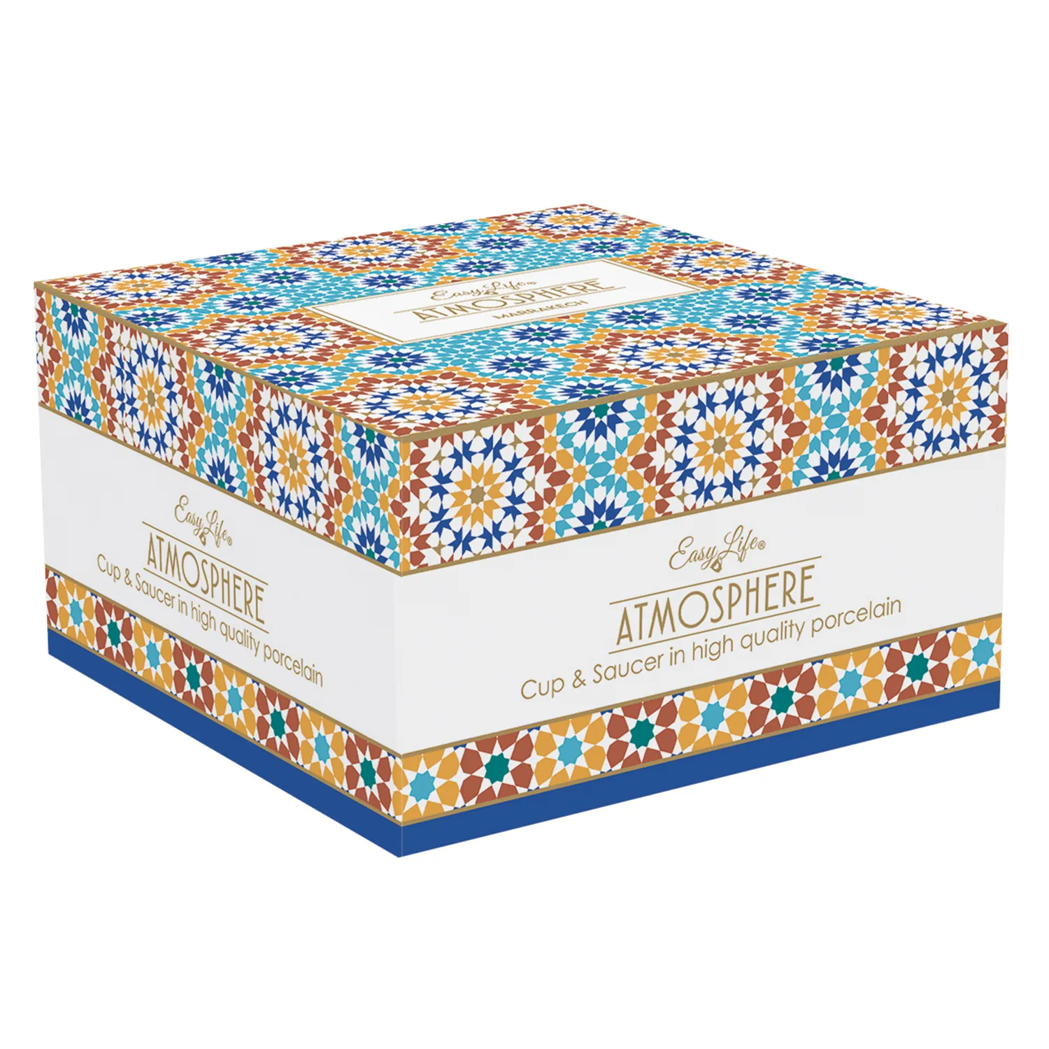 Alternative view of Tazza da colazione con piatto in porcellana 400 ml MARRAKECH