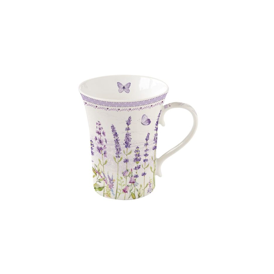 High quality Fine China mug 360 ml LAVENDER FIELD