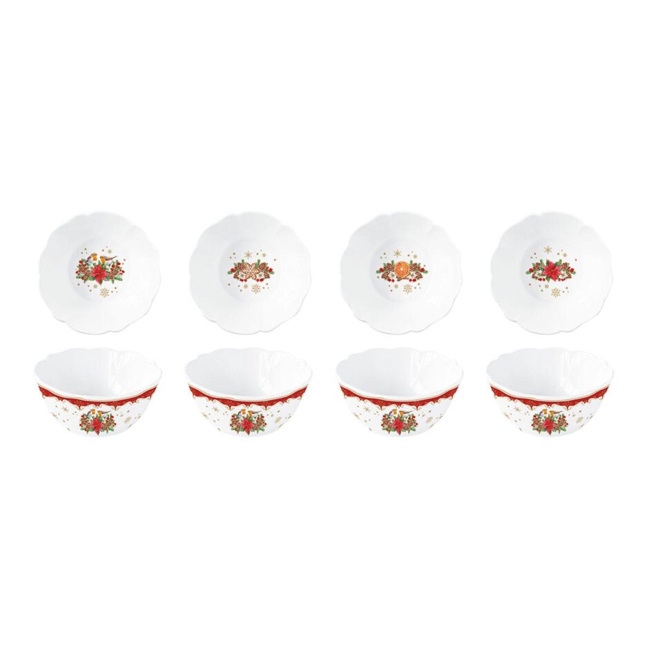 Set 4 ciotole CHRISTMAS MELODY