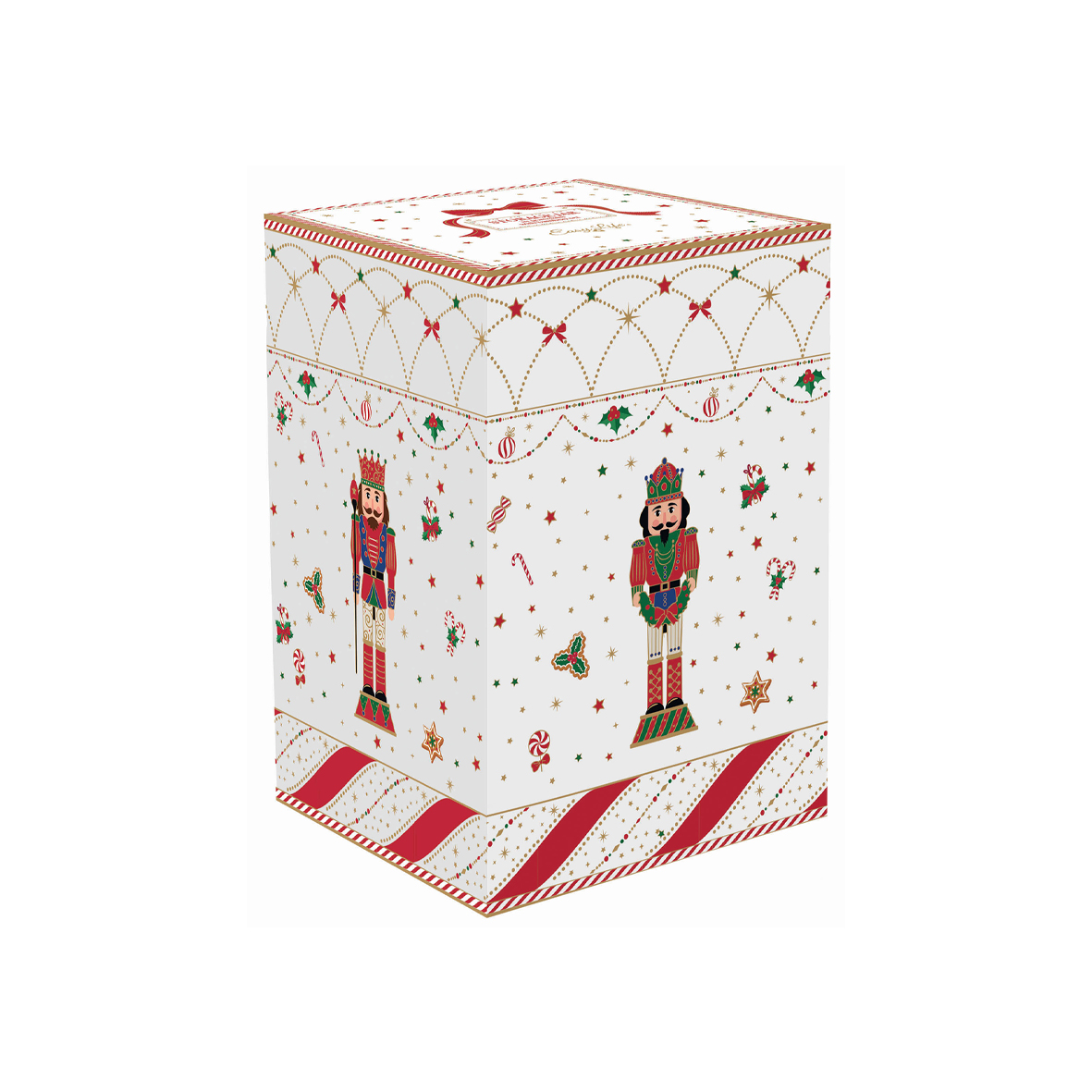 Alternative view of Boite de conservation en porcelaine avec couvercle en bambou NUTCRACKER TWIST