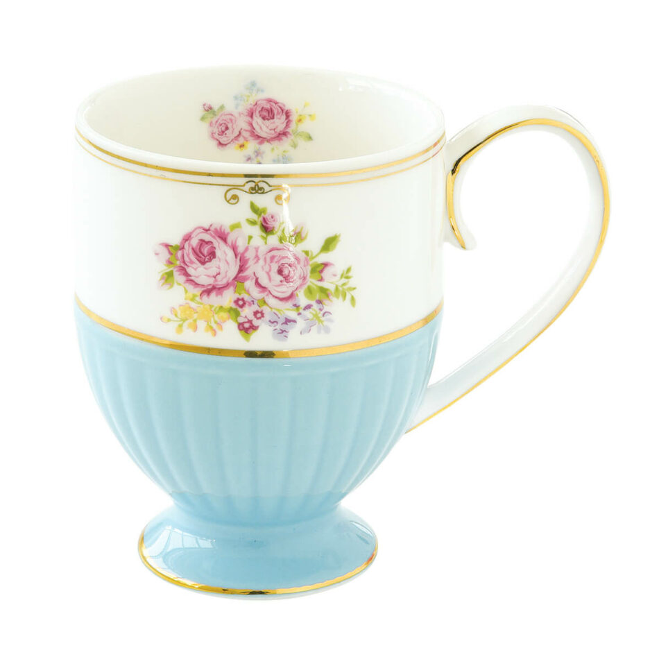 Mug singolo in porcellana 300 ml in scatola BLUE