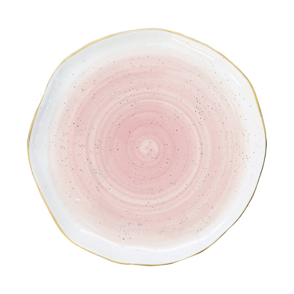 Porcelain plate Ø19 cm. PINK