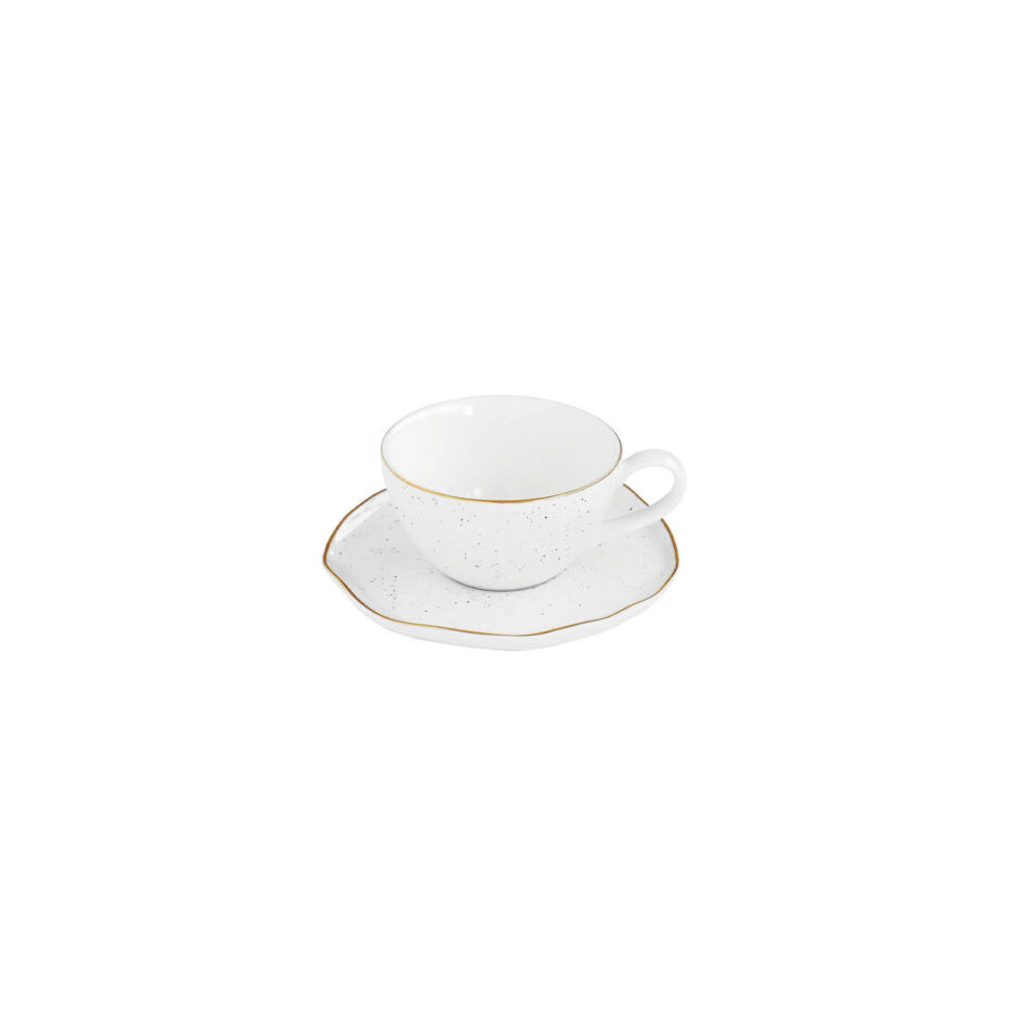 Coffret de 6 Tasses à café 120 ml en procelaine WHITE