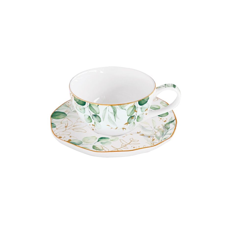 Tasse à thé avec soucoupe, 250 ml BOTANIQUE