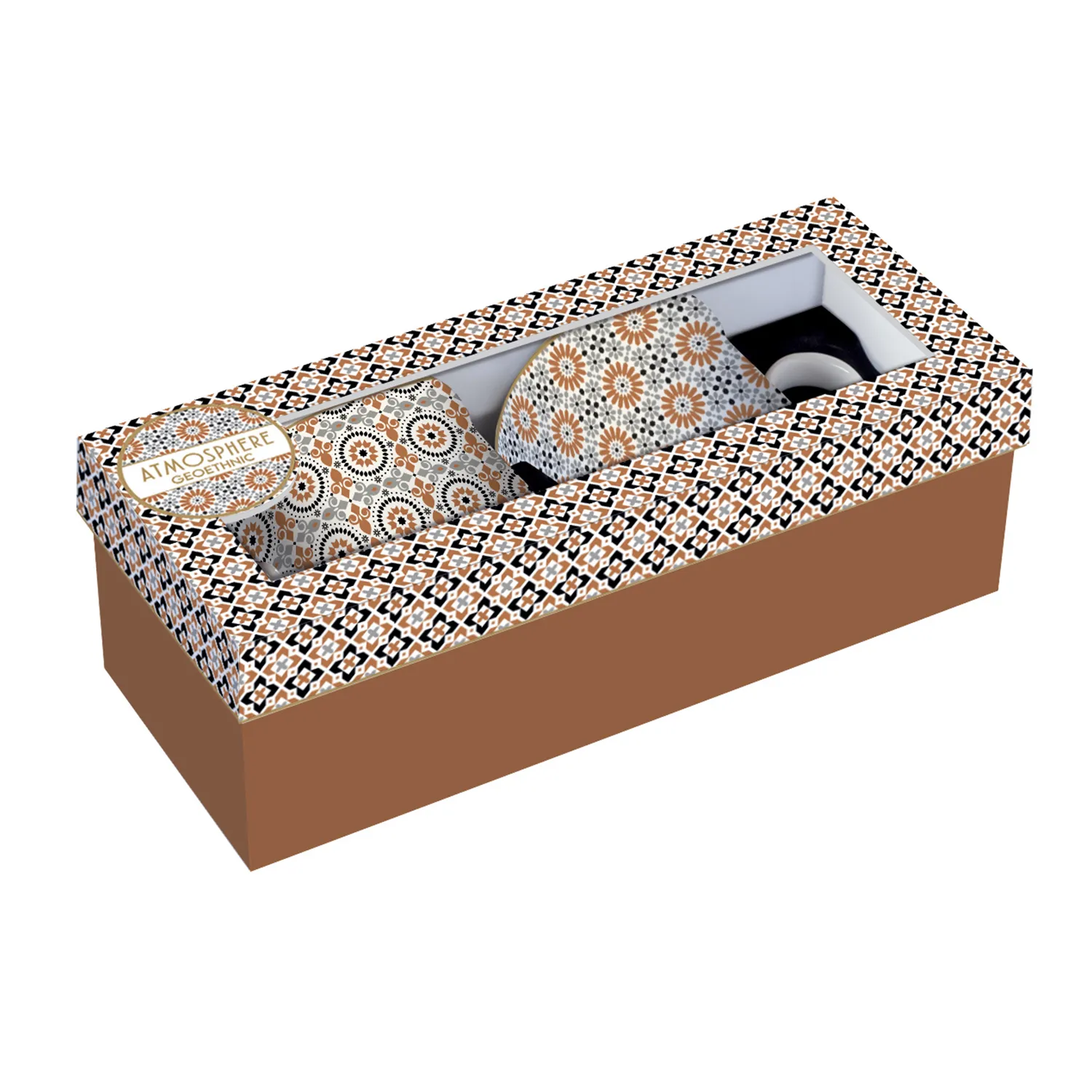 Alternative view of Set 2 tazze in porcellana 300 ml GEOETHNIC