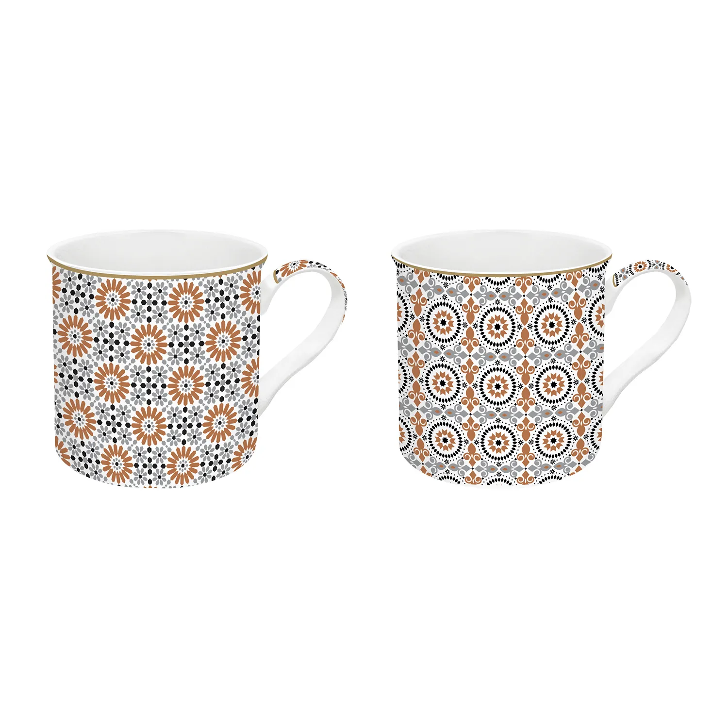 Set 2 tazze in porcellana 300 ml GEOETHNIC