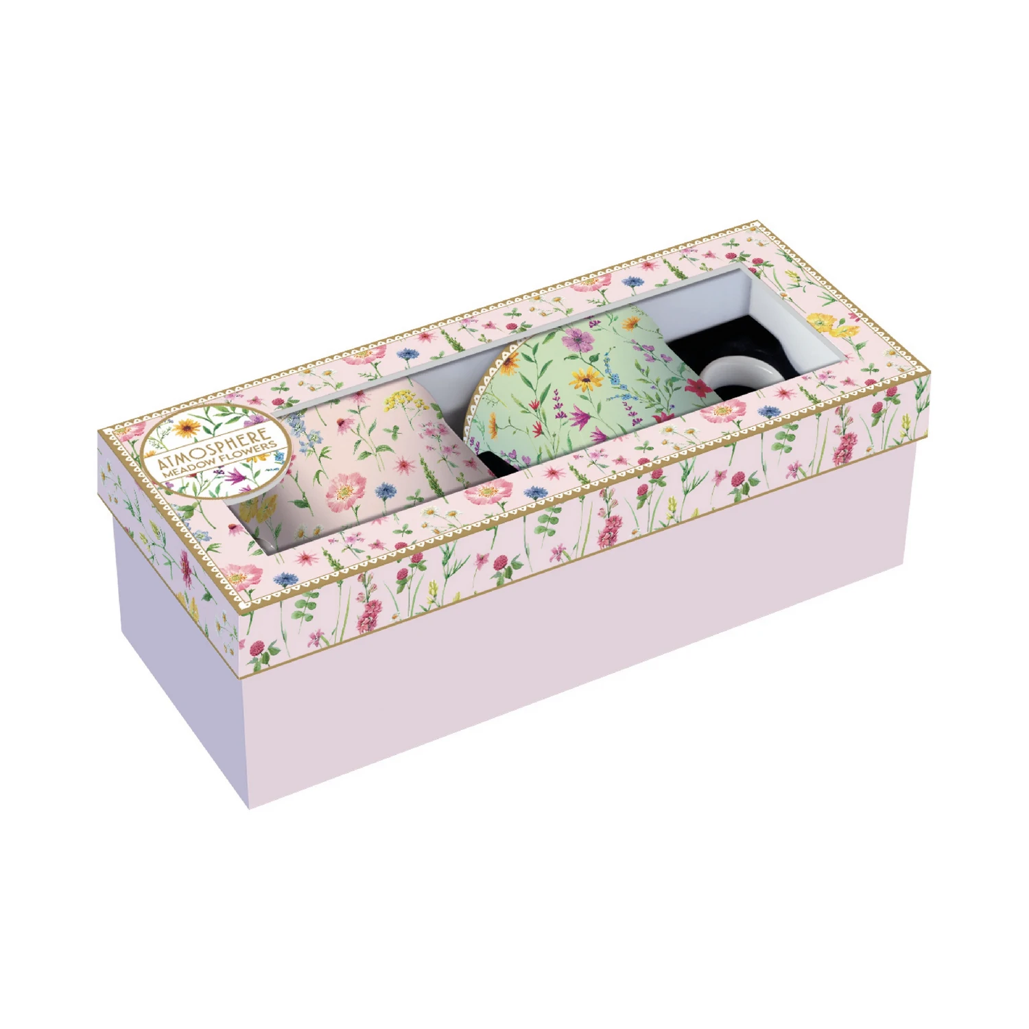 Alternative view of Set of 2 mugs in porcelain 300 ml MEADOW FLOWERS