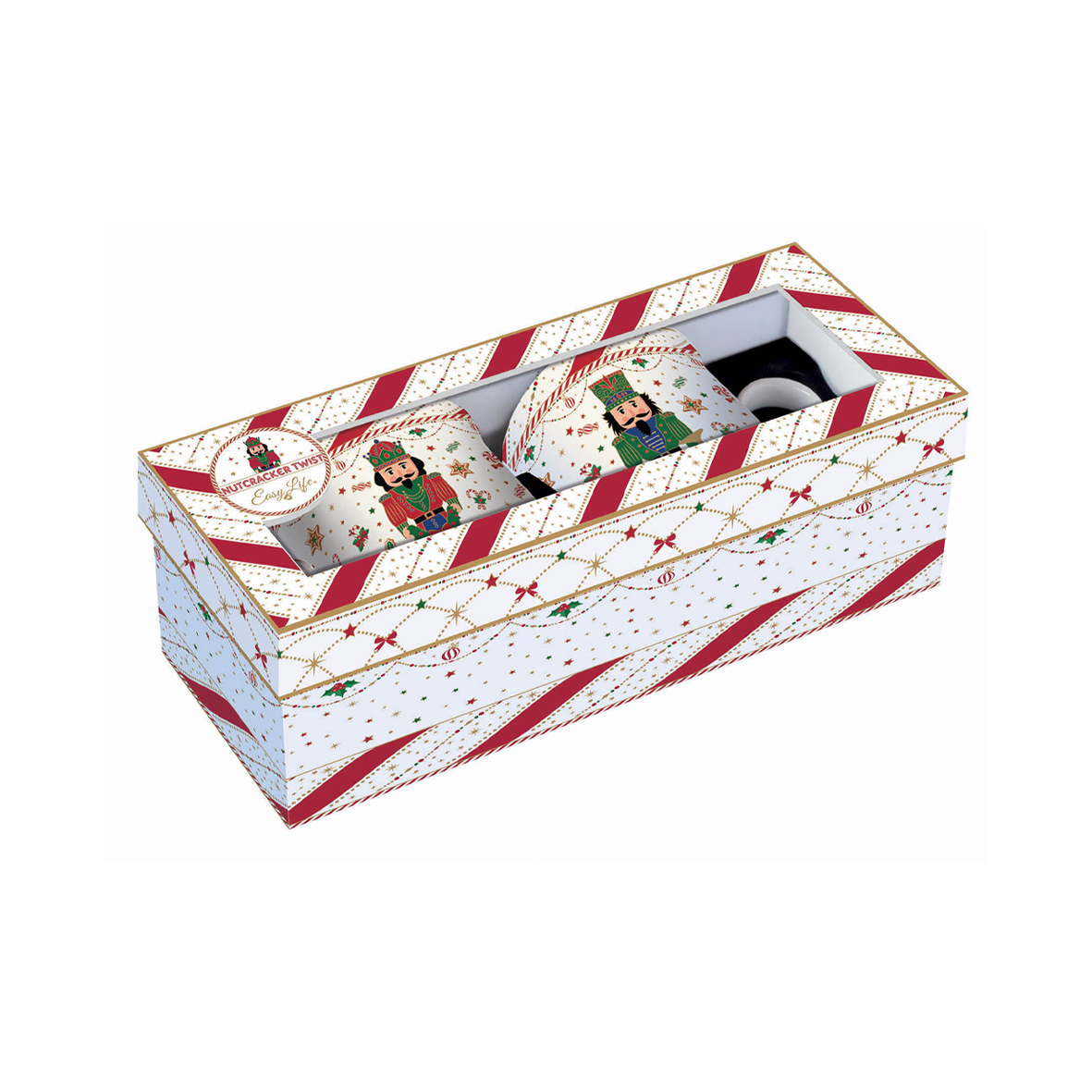 Alternative view of Set 2 tazze in porcellana 300 ml NUTCRACKER TWIST