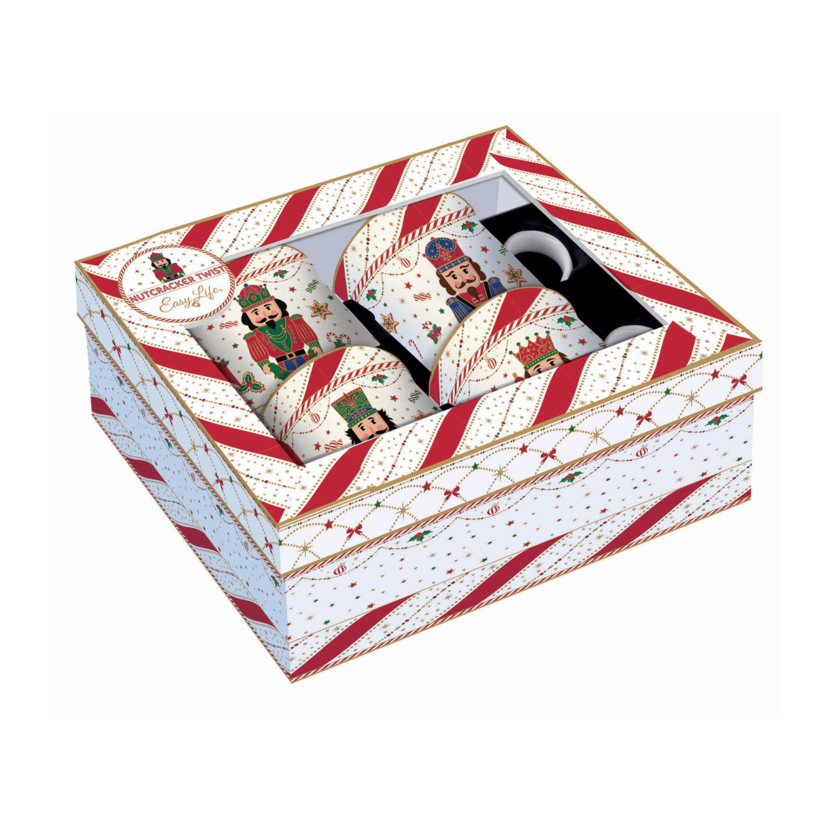 Alternative view of Set 4 tazze in porcellana 300 ml NUTCRACKER TWIST