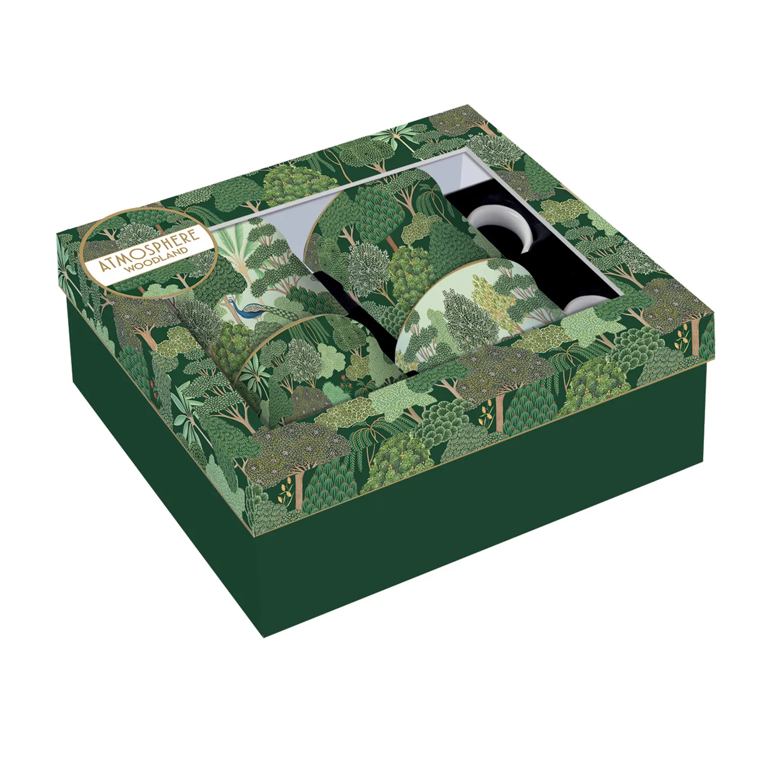 Alternative view of Set 4 tazze in porcellana 300 ml WOODLAND