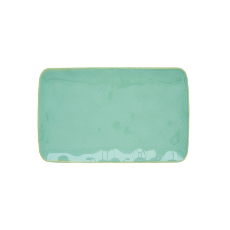 Piatto rettangolare 20x13 cm in porcellana AQUA