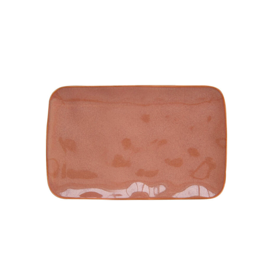 Piatto rettangolare 20x13 cm in porcellana BRICK