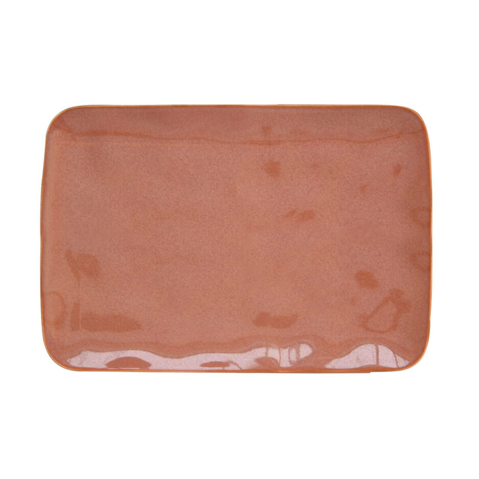 Piatto rettangolare 27x19 cm in porcellana BRICK