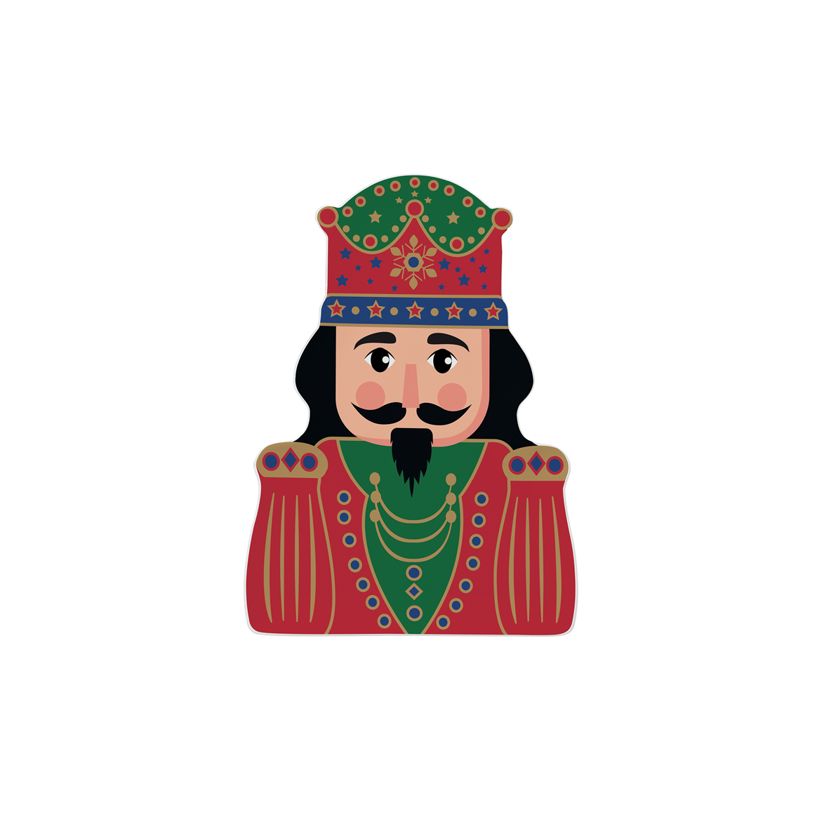 Piatto a soldato Schiaccianoci 19 x 26,5 cm NUTCRACKER TWIST