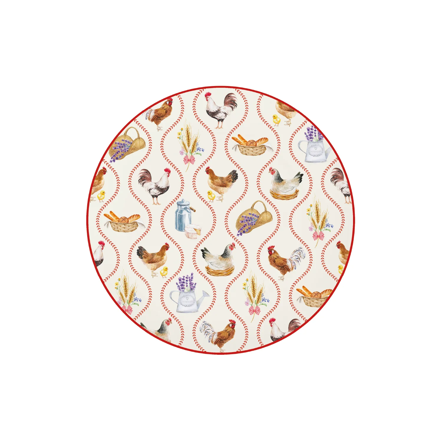 Dessert plate in porcelain Ø 19 cm COUNTRY LIFE