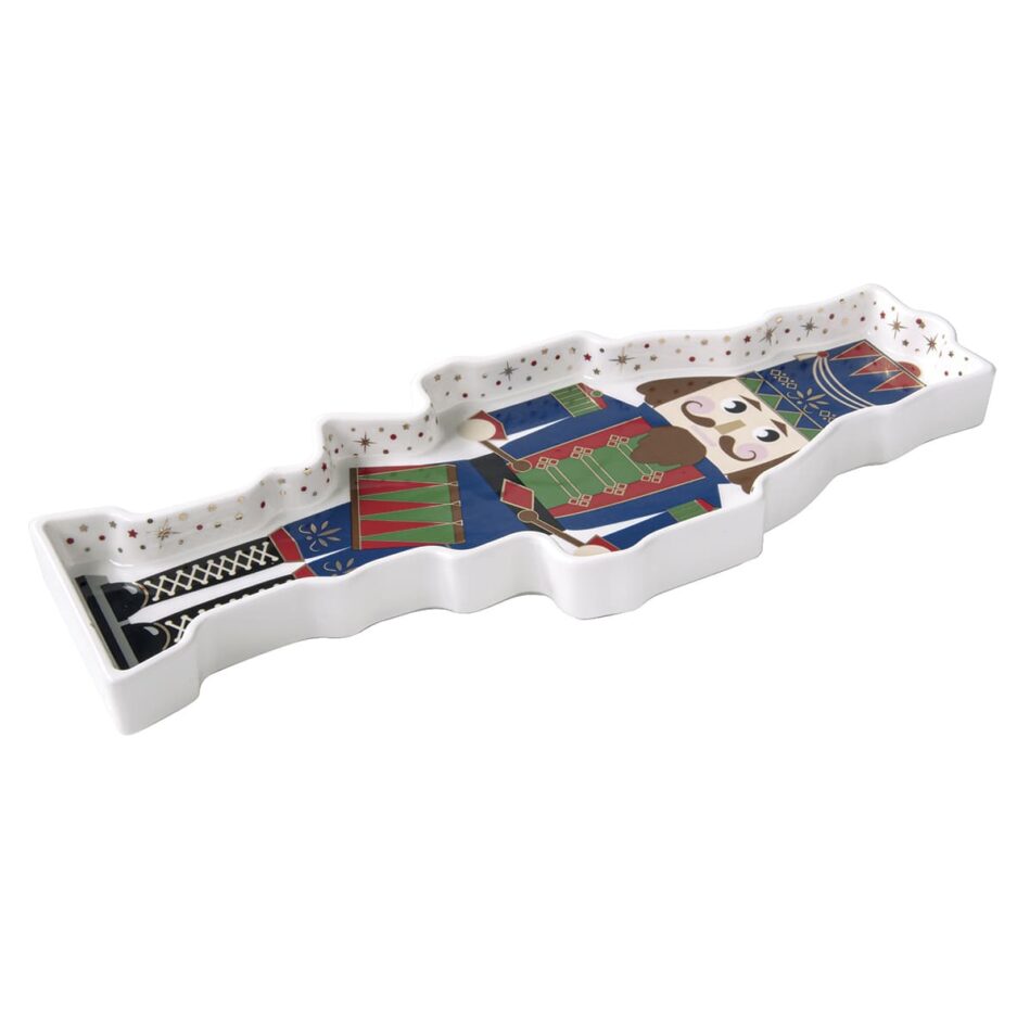 Porcelain serving platter 36,5x14 cm NUTCRACKER