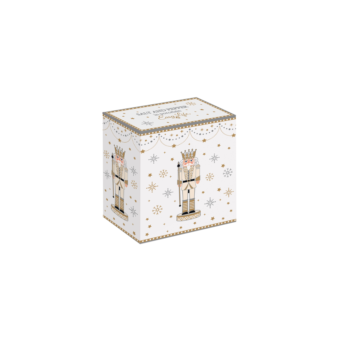 Alternative view of Coffre sel et poivre en porcelaine h 9 cm ROYAL NUTCRACKER