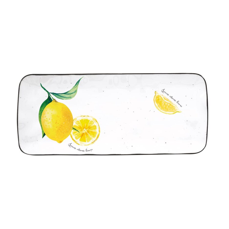 Porcelain serving platter 36x15,5 cm AMALFI