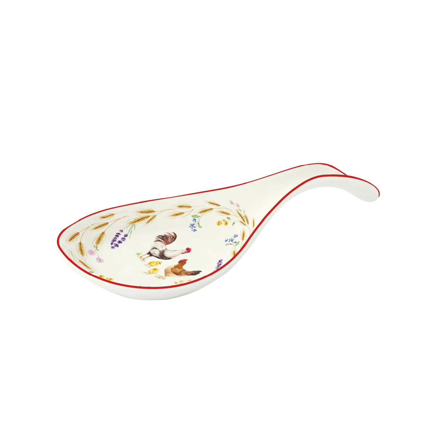 Spoon rest in porcelain 26 x 12 cm COUNTRY LIFE