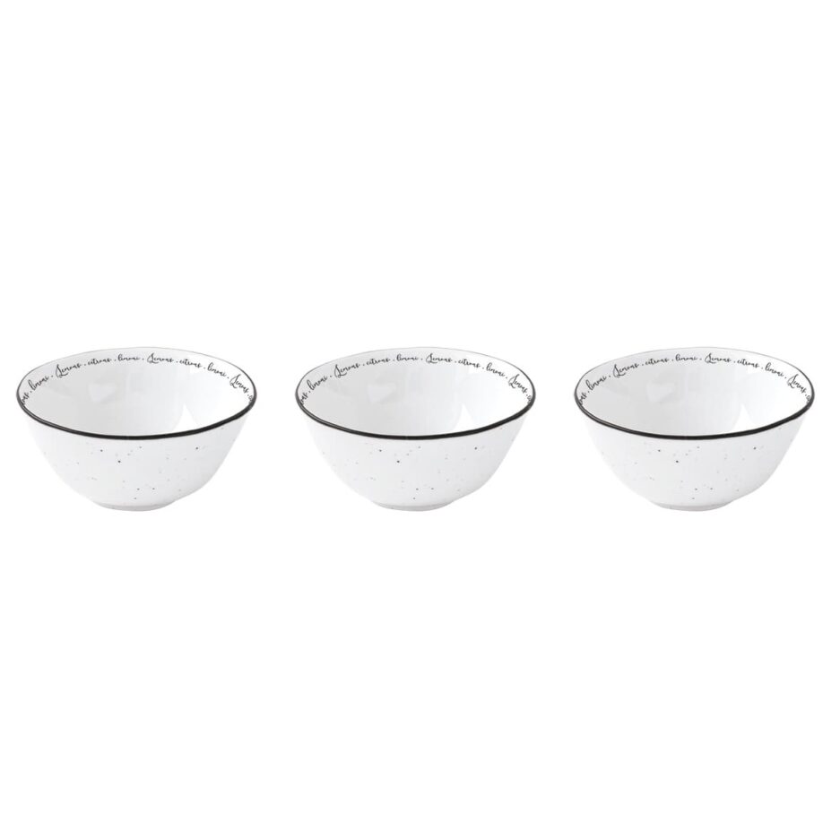 Set 3 porcelain bowls Ø 10 cm AMALFI