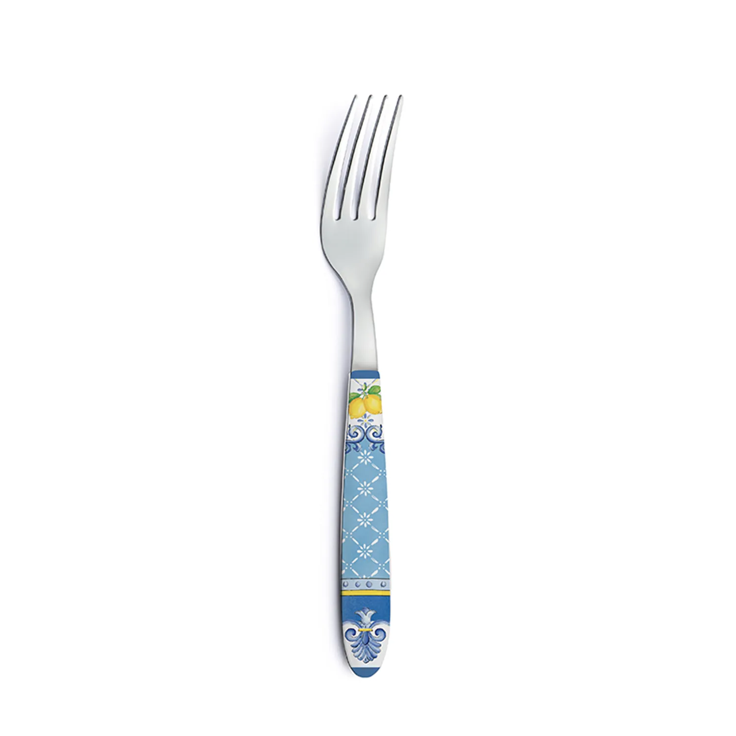 Stainless steel fork with decorated handle SORRENTO