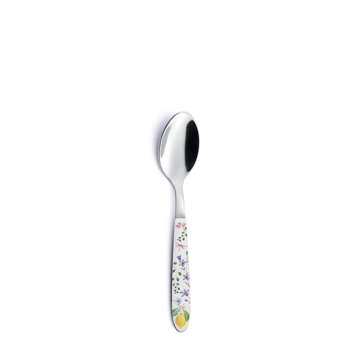 Coffee spoon with decorated handle FLEURS ET CITRONS