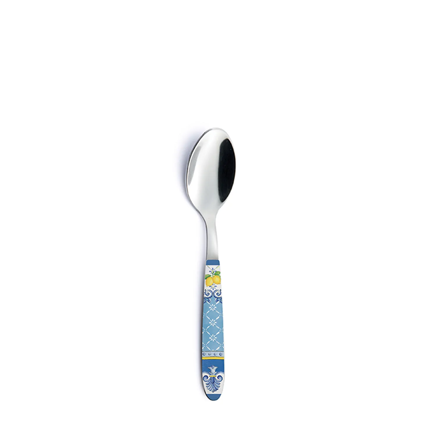 Stainless steel teaspoon with decorated handle SORRENTO